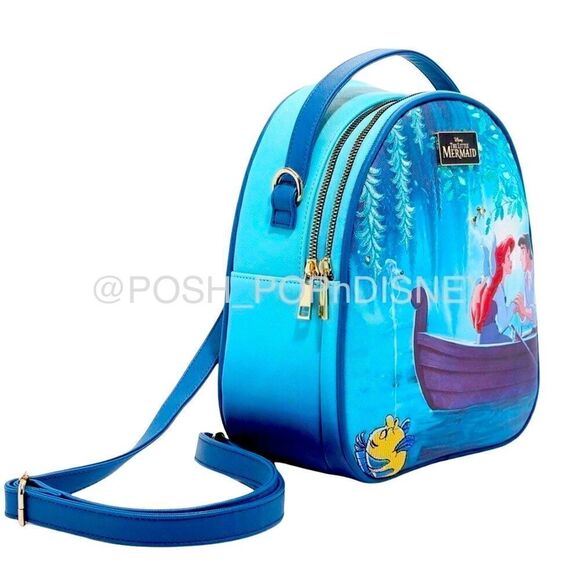 DISNEY The Little Mermaid Ariel & Eric Kiss the Girl Scene Light-Up Backpack - Picture 3 of 3